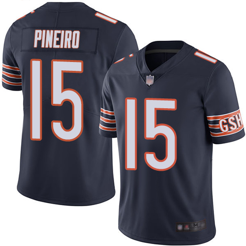 Chicago Bears Limited Navy Blue Men Eddy Pineiro Home Jersey NFL Football #15 Vapor Untouchable